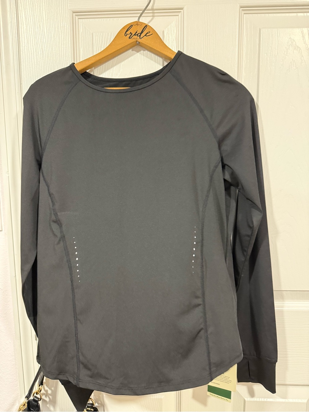 Halara long sleeve open back top